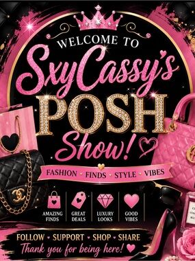 Posh Show! Pink & Black Fashion Event Graphic Tote